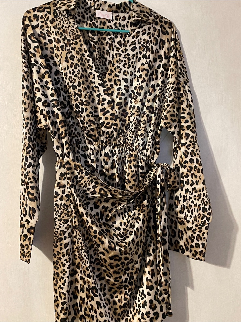 Leopard wrap dress